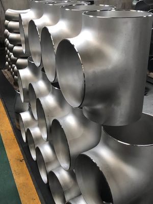 Kotak Kayu atau Palet 90 Derajat ASTM A403 WP304 90 Derajat 321 Sch10s SS Equal Tee